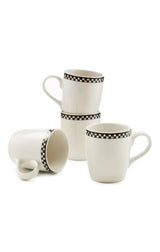 courtly check everyday mugs, set of 4