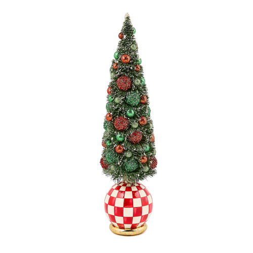 check it out illuminated large bottle brush tree