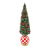 check it out illuminated large bottle brush tree