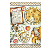 apple pie recipe dish towel
