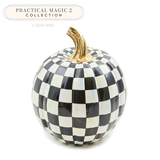 MacKenzie-Childs- Courtly Check Glossy Small Pumpkin