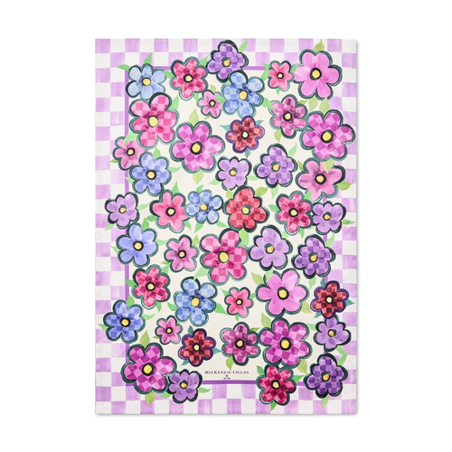 posy printed dish towel