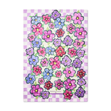 posy printed dish towel