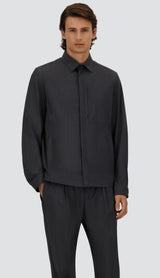 Herno - Shacket in Tech-Merino- Ferro - Iron