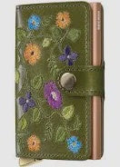 Secrid - Premium Miniwallet Stitch Floral - Olive