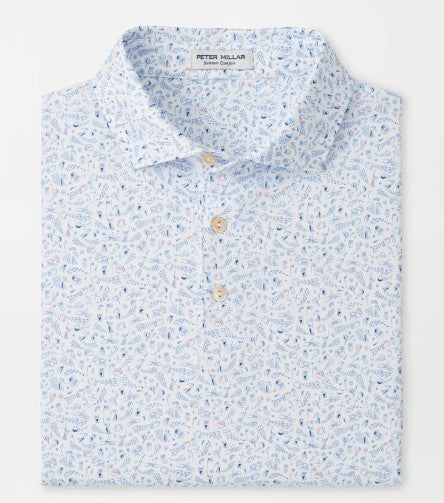 Peter Millar - Nice Shot Solo Performance Polo - White