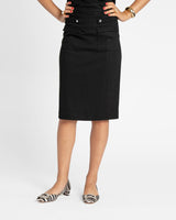 Frances Valentine - Wool Pencil Skirt - Black