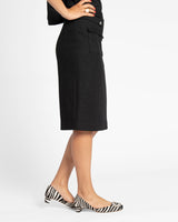 Frances Valentine - Wool Pencil Skirt - Black