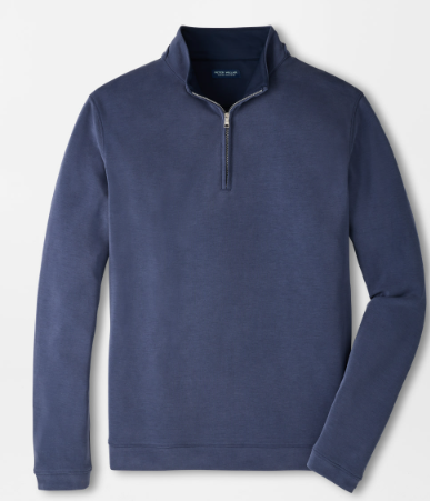 Peter Millar - Soft Suede Performance Quarter-Zip - Navy