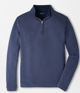 Peter Millar - Soft Suede Performance Quarter-Zip - Navy