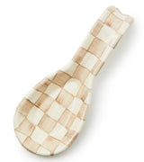MacKenzie-Childs - Mocha Check - Spoon Rest