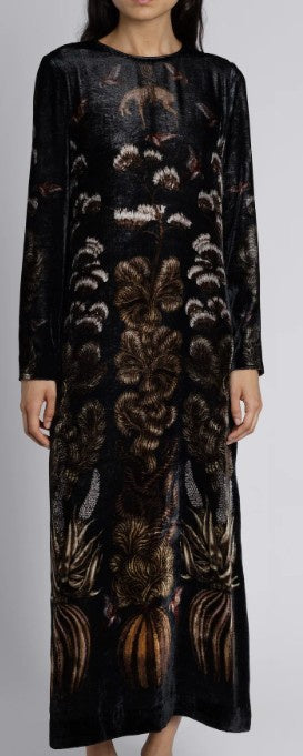 Sabina Savage - The Wolf You Feed Silk Velvet Dress