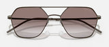 Giorgio Armani - Matte Brown Lense with Geometric Frame Sunglasses - AR 6185