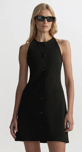 A.L.C. Suri Linen Mini Dress - Black