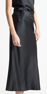 Saint Art - Talia Charmeuse Skirt - Black