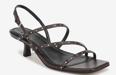 VINCE - Tania Stud Sandal - Dark Brown
