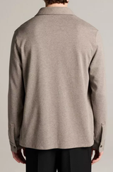Vince - Herringbone Cotton-Blend Button-Front Shirt - Tarmac/Pavement
