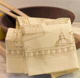 Ramsay Gourd - Roman Holiday Tea Towel in Sepia