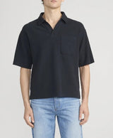 Textured Polo - Dark Navy