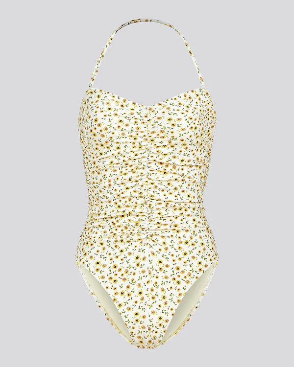 Solid & Striped - The Devon One Piece - Sunflower Print