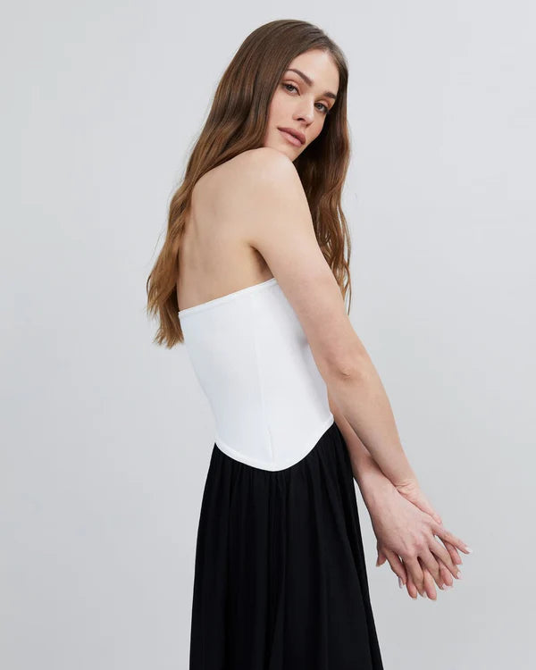 Solid & Striped - The Strapless Soglio Dress - Noir