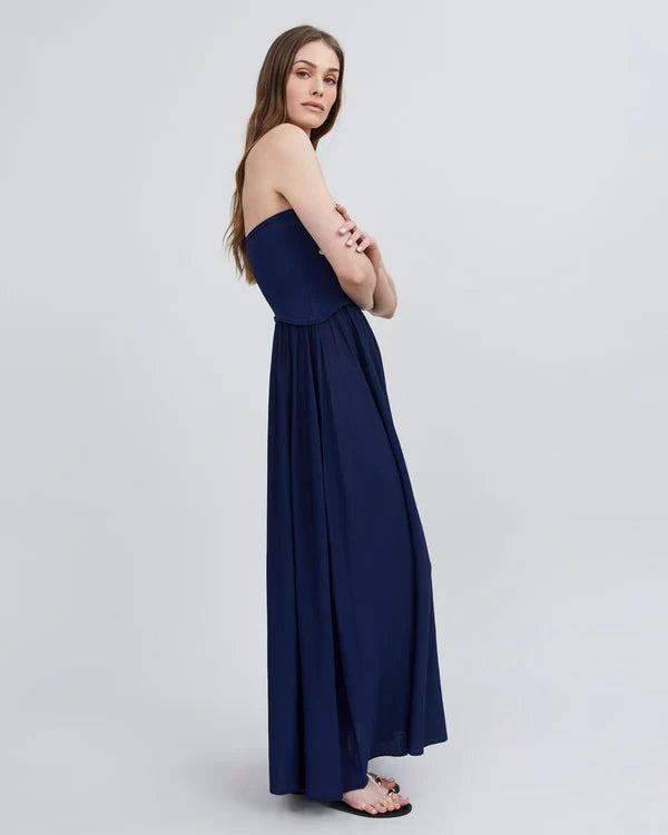 Solid & Striped - The Strapless Soglio Dress - French Navy