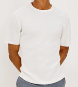 Rails - Theo Men's Short Sleeve Sweater - Porcelain
