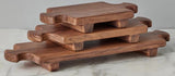 Normandy Wood Footed Riser Tray - Medium