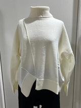 MEIMEIJ - Sweater Wool/Asymmetrical Latte