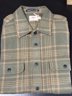 Faherty - Legend Sweater Shirt -Woodland Olive Plaid