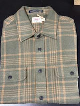 Faherty - Legend Sweater Shirt -Woodland Olive Plaid