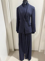 SIMKHAI - Auden Knit Combo Blazer - Midnight