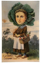 John Derian - Tray - 7 x 11.5 - Flat Dutch Cabbage