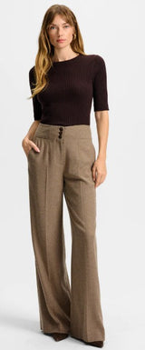 Veronica Beard - Giovanna Wide Leg Pant - Lichen Melange