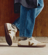 VEJA - Volley Leather Sneaker - White Tent Bark