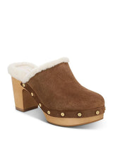 Veronica Beard- Larken Shearling Platform Clog- Coco