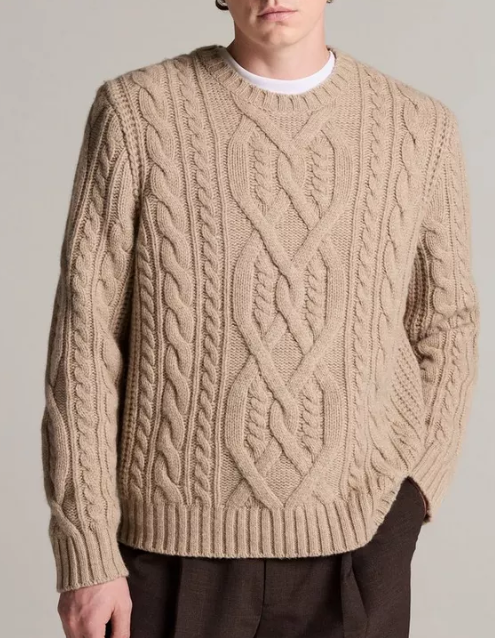Vince - Mega Cable Extrafine Merino Wool-Blend Sweater - Oatmeal