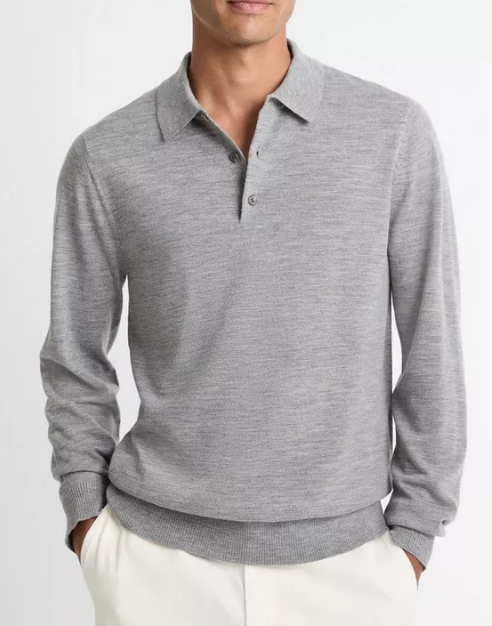 Vince - Men's Merino Wool Sweater - Grey