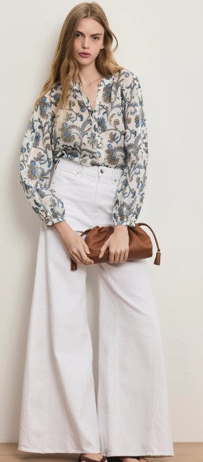 Veronica Beard - Vicki Extra-Wide-Leg Jean - White