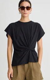 A Piece Apart -  Volta Twist Top - Black