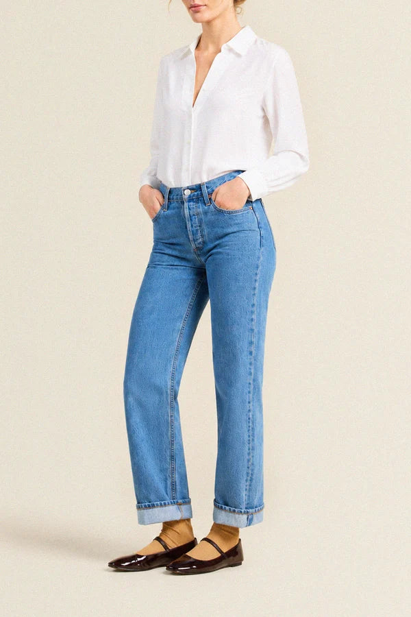 Trovata Birds of Paradise- Justine Blouse- White