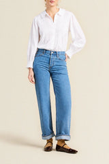 Trovata Birds of Paradise- Francesca Blouse- White Voile