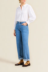 Trovata Birds of Paradise- Francesca Blouse- White Voile