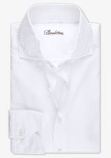 Stenstroms - Men's Textured Shirt - White