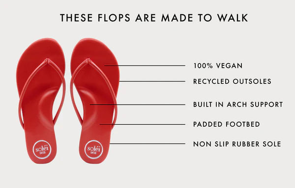 Solei Sea Vive Flip Flop in White