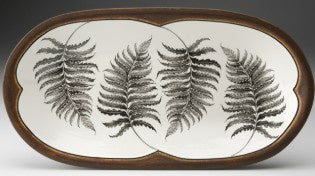 Laura Zindel - Rectangular Serving Dish - Wood Fern