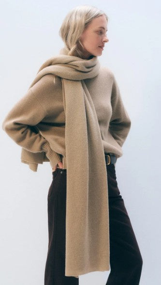 White + Warren - Cashmere Travel Wrap - Khaki