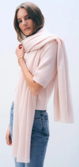 White + Warren - Cashmere Travel Wrap - Pink Sand