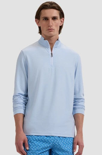 Bugatchi - Quarter Zip Knit - Vista Blue
