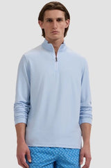 Bugatchi - Quarter Zip Knit - Vista Blue